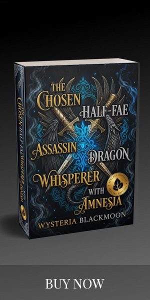 Cover of The Chosen Half-Fae Assassin Dragon Whisperer With Amnesia, a romantasy book by Wysteria Blackmoon